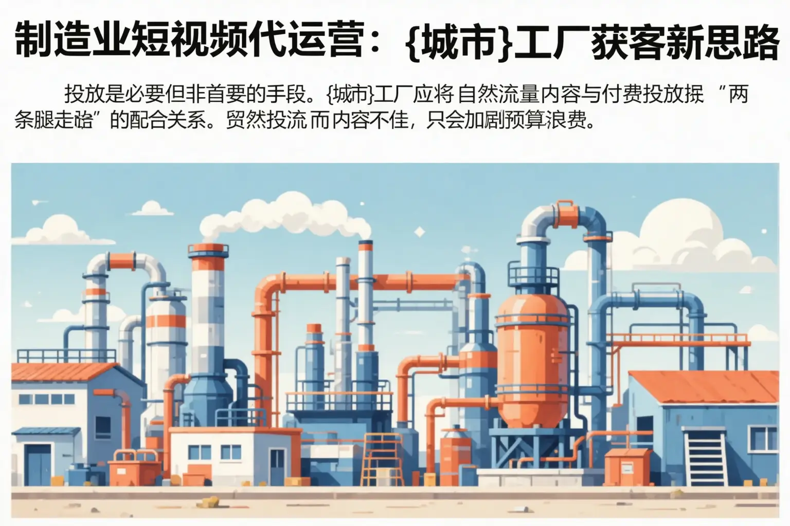 制造业短视频代运营：隆昌工厂获客新思路